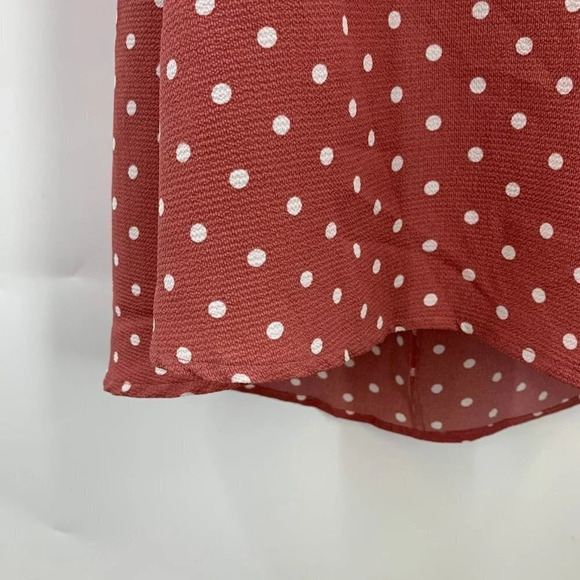 Wanderlux Women's Polka Dot Puffy‎ Sleeve Square Neck Dress Size M NWT - Picture 6 of 15